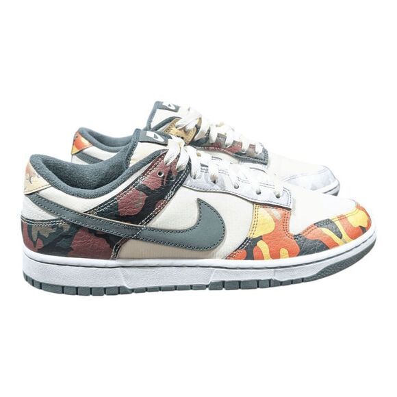 NIKE Dunk Low 'Sail Multi-Camo' Sneakers Size 11 - Picture 2 of 9